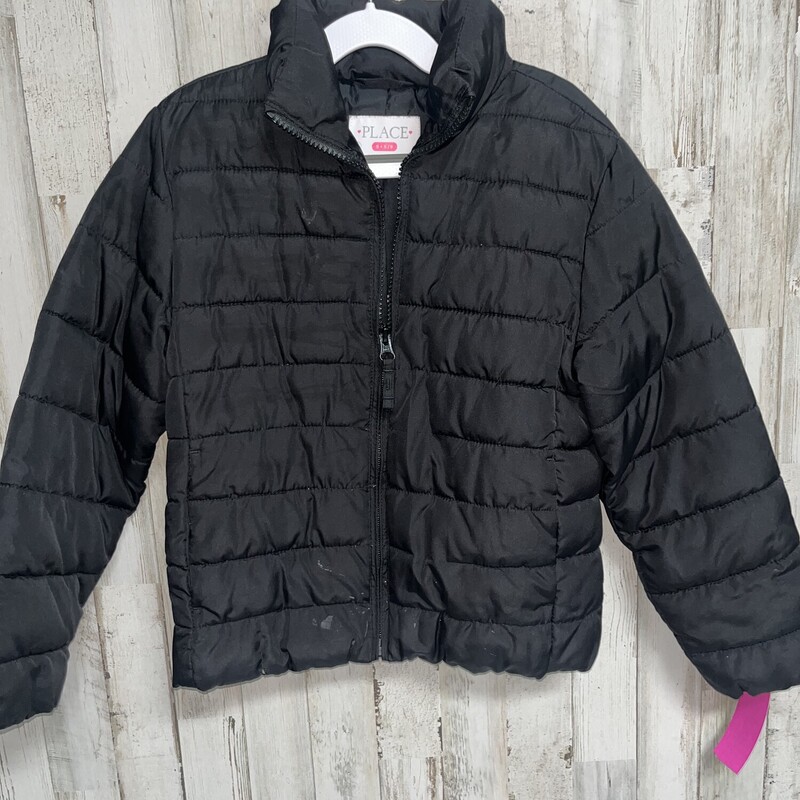 5/6 Black Puffer Jacket, Black, Size: Girl 5T