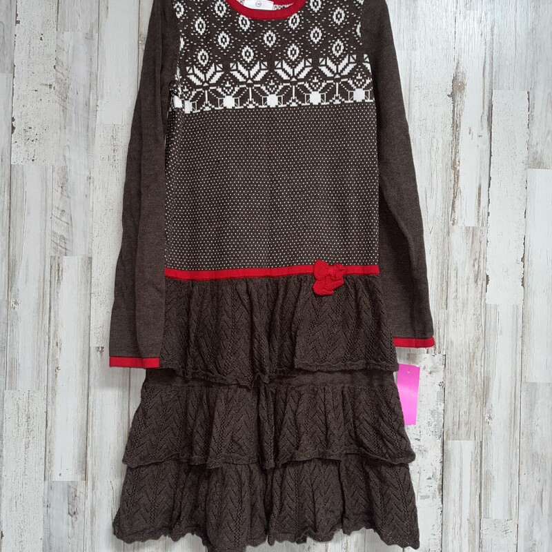 8/10 Brown Printed Knit D