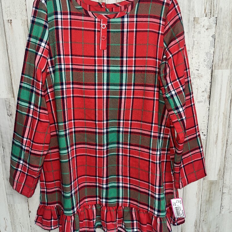 5/6 Red Plaid Night Gown