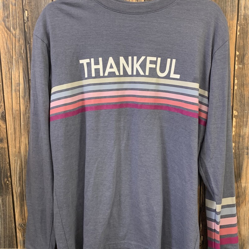 THANKFUL Blue/pink/purple shirt, Size: M