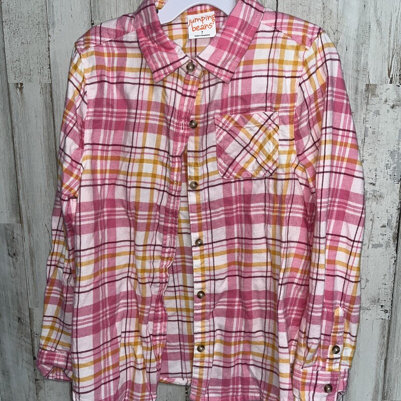 7 Pink Plaid Flannel