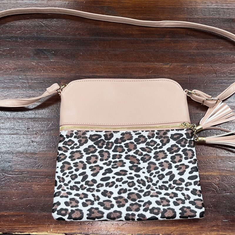 Leopard Color Block Purse, Leopard, Size: Purses