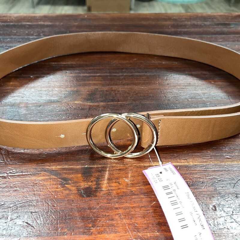 M/L Brown Belt, Brown, Size: Accessorie