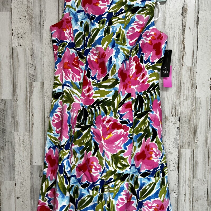 NEW 8 Pink Floral Dress