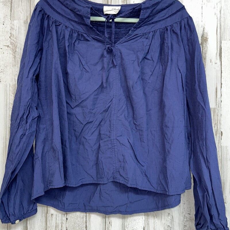 M Navy Tie Top, Navy, Size: Ladies M