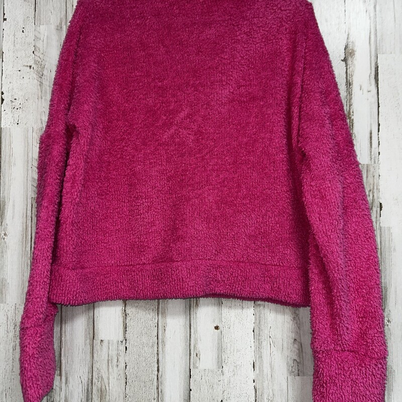 M Hot Pink Sherpa Top