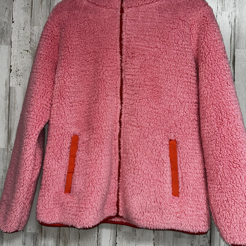 M Pink Hooded Sherpa Zip