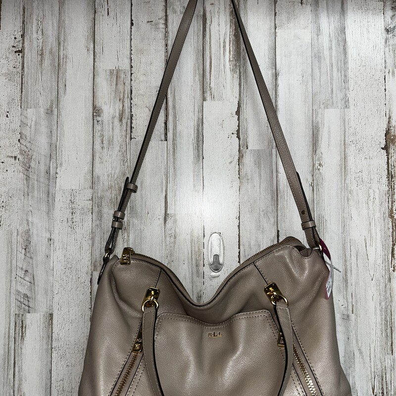 Taupe Leather Purse