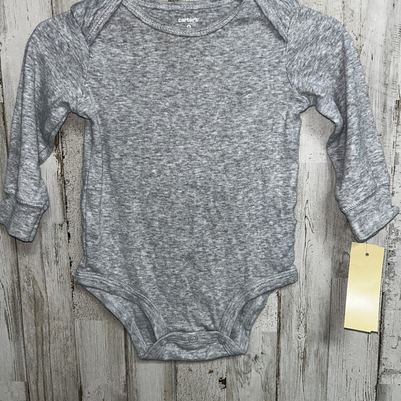 9M Grey Longsleeve Onesie