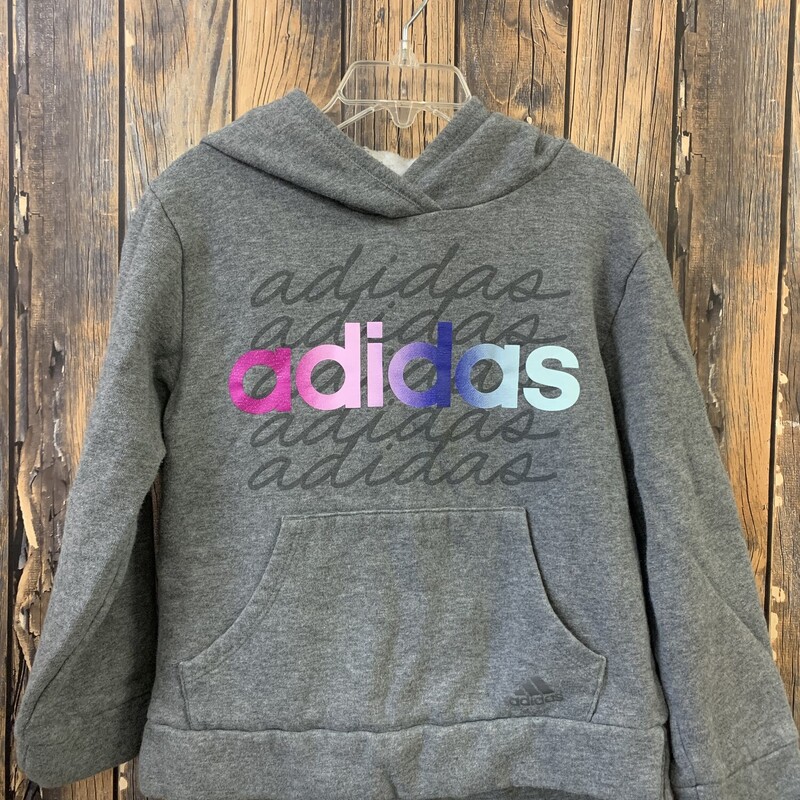 Gray/pink Adidas Top