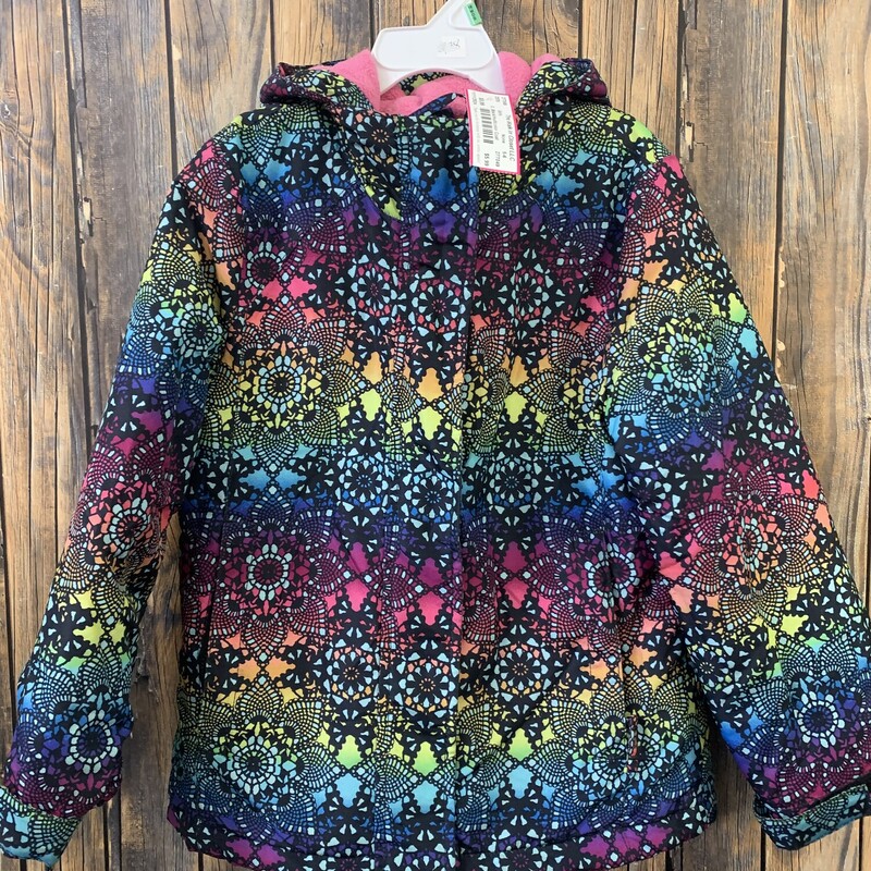 Black/multicolor Coat, Size: 5-6