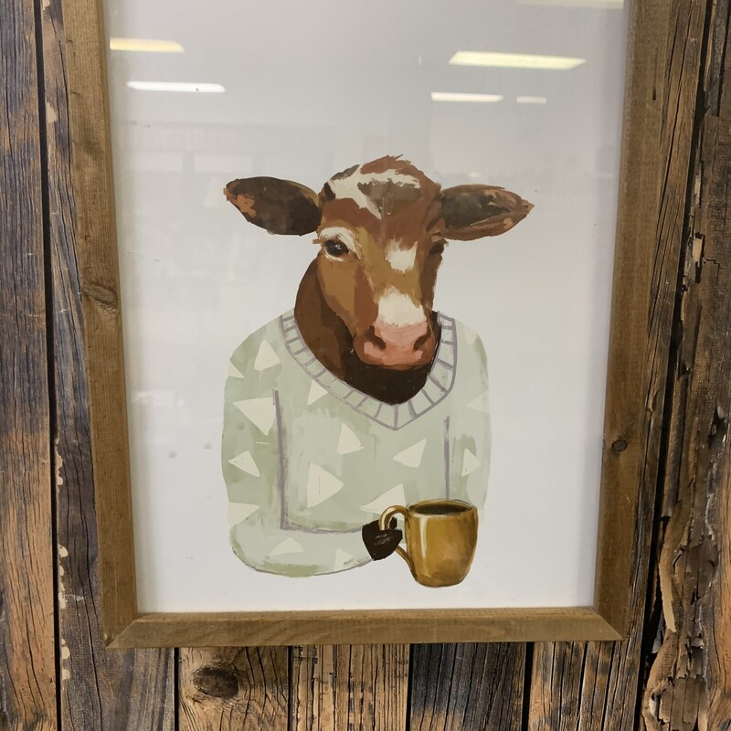 Cow W Coffee Cup Picture