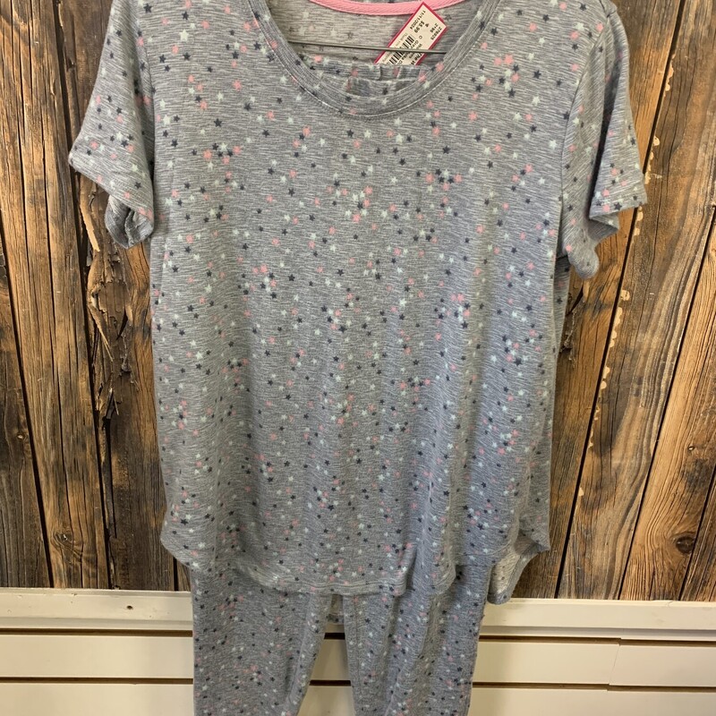 Gray- Polka Dots Pj Set