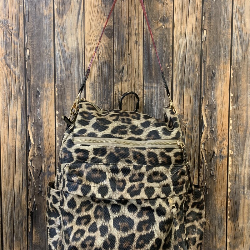 Leopard Print Purse Backp