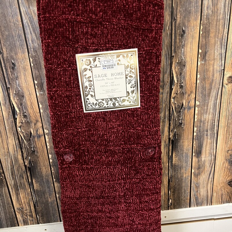 Nwt Maroon Throw