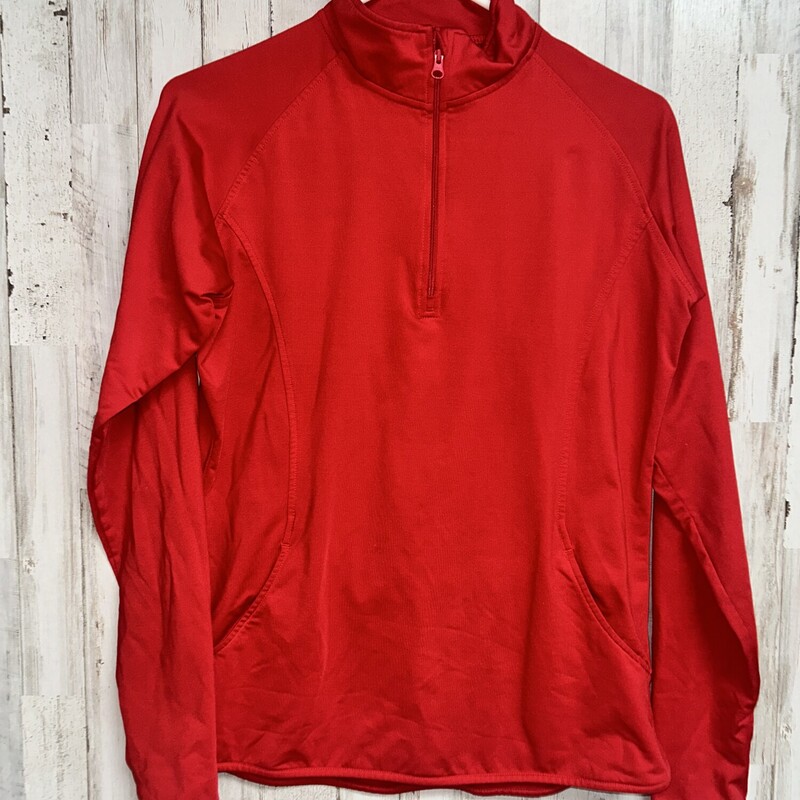 M Red Fitted Pullover, Red, Size: Ladies M