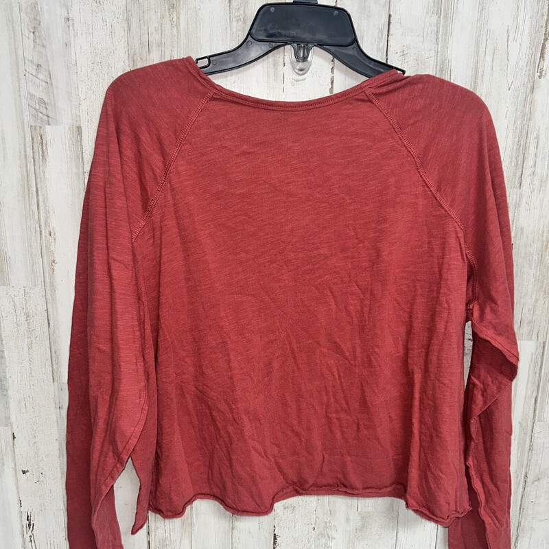 XL Red Longsleeve Crop Te, Red, Size: Ladies XL