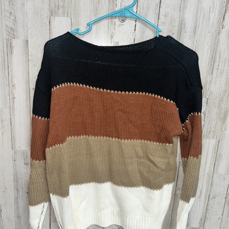 M Rust Striped Sweater