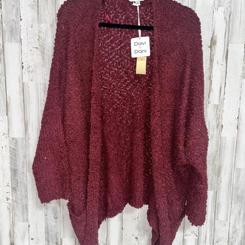 NEW 2X Maroon Cardigan