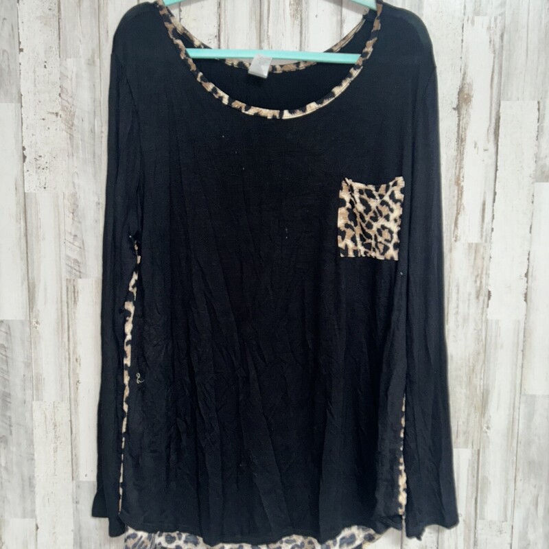 2X Black Cheetah Top