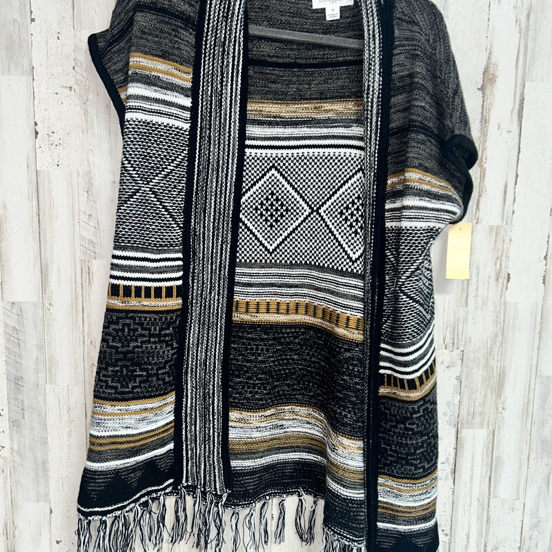 S Black Printed Knit Cove