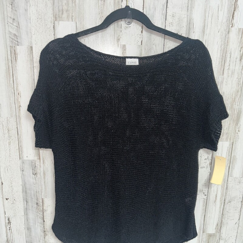 L Black Knit Top