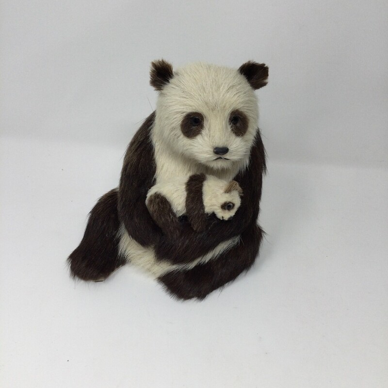 Fur Panda Sculpture