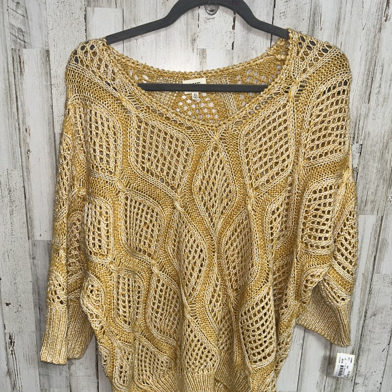 XL Yellow Knit Top