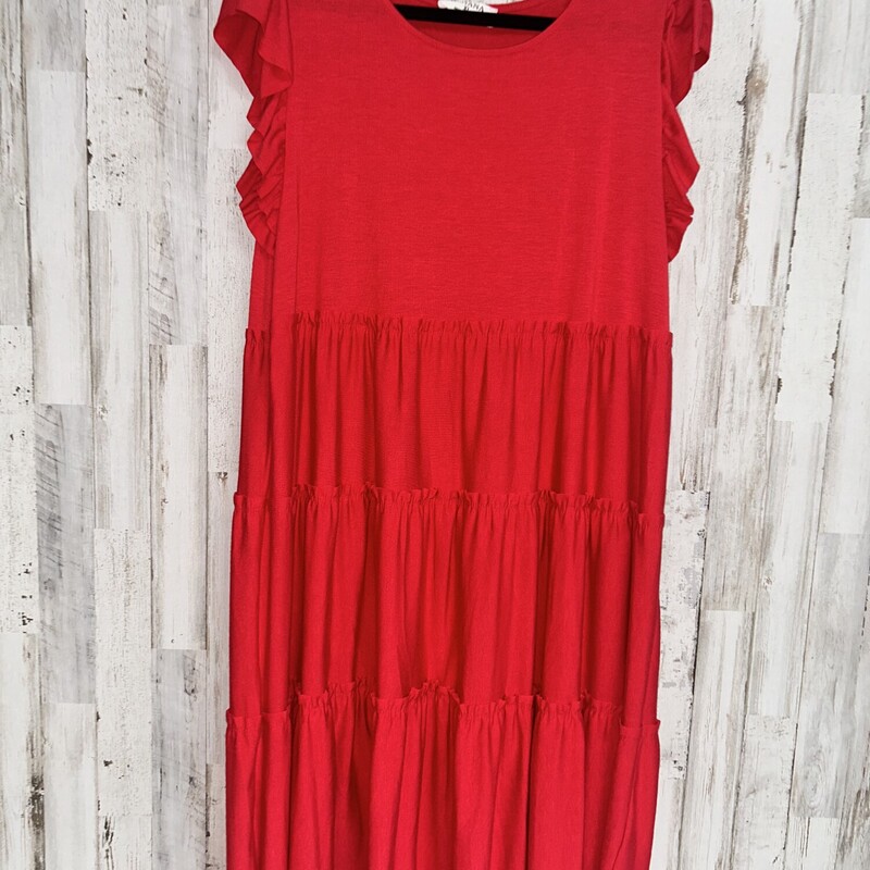 XL Red Tier Dress, Red, Size: Ladies XL