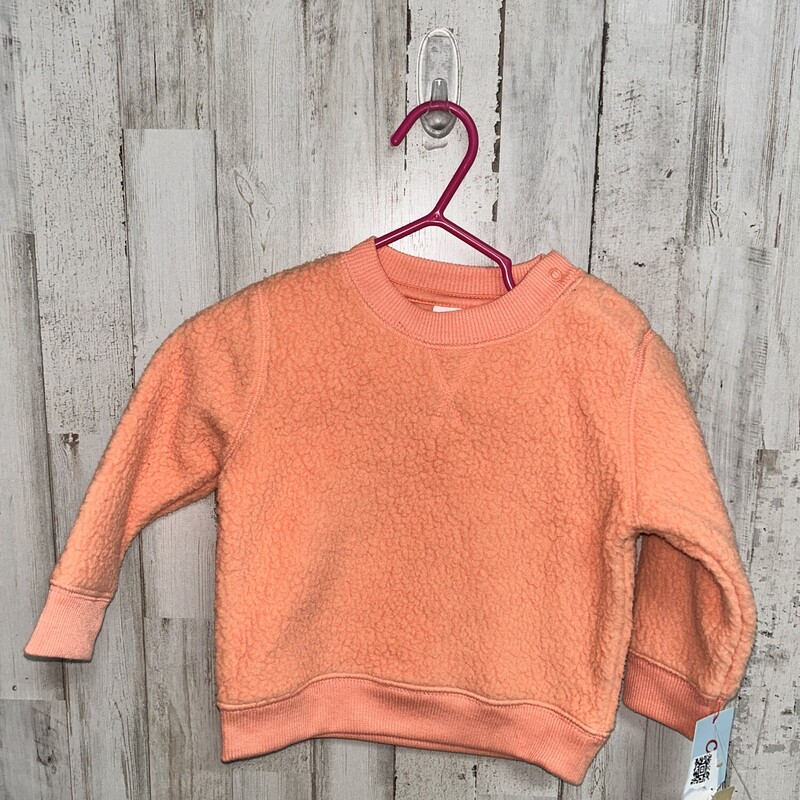 NEW 6/9M Orange Sweatshir, Orange, Size: Girl 6-12m