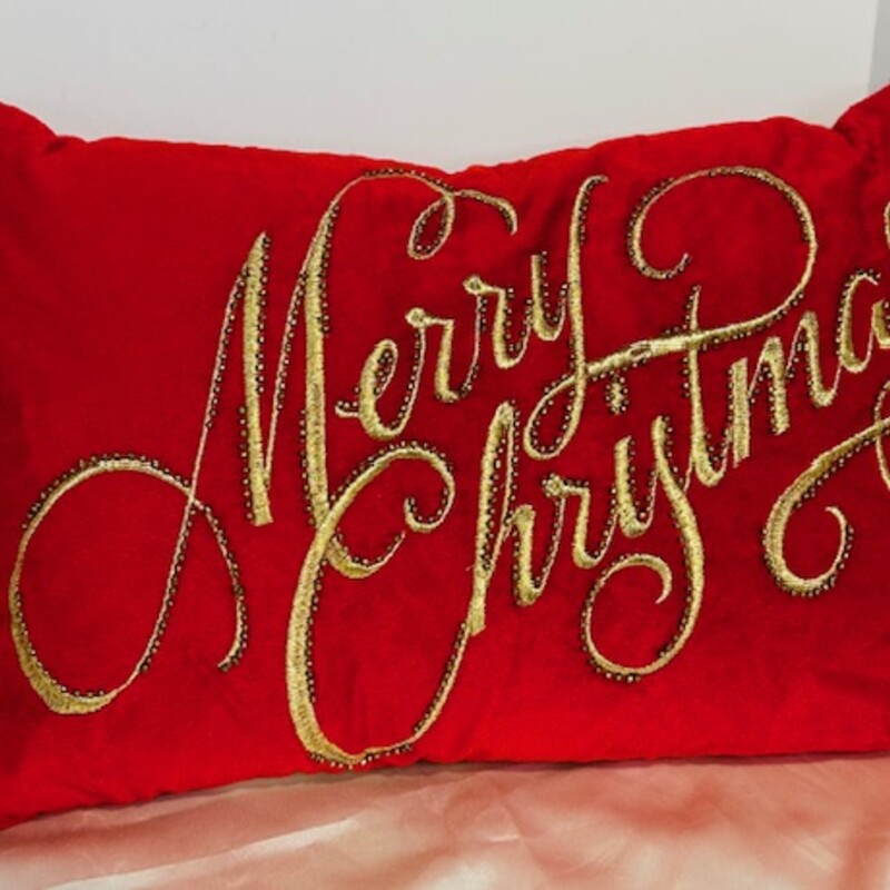 425 South Merry Christmas Pillow
Red
Size: 17 x11.5 H