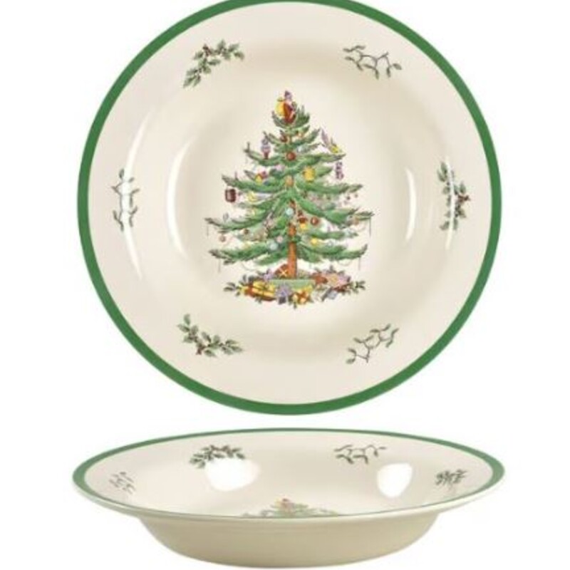 Spode Christmas Bowl
Xmas colors Cream Size: 11.5 x 2H