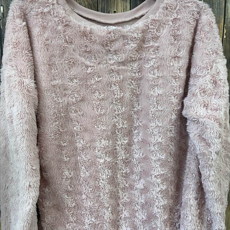 Pink Fuzzy Shirt, Size: Large