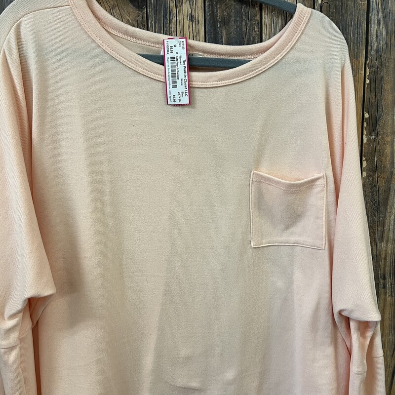 Soft Peach Sweatr, Size: S/m