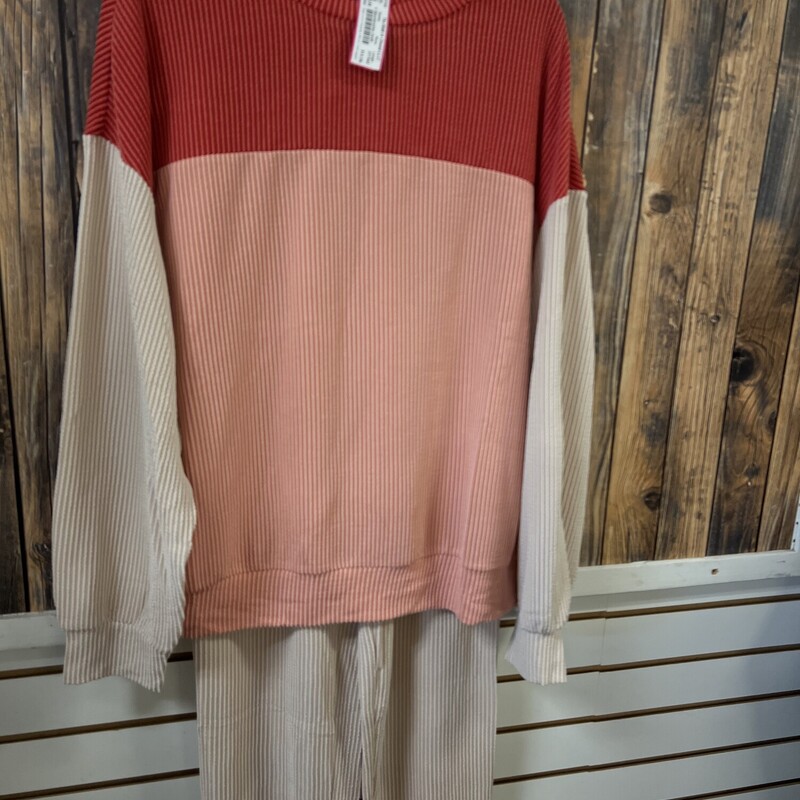 Melon/blush/tan Outfit, Size: Large