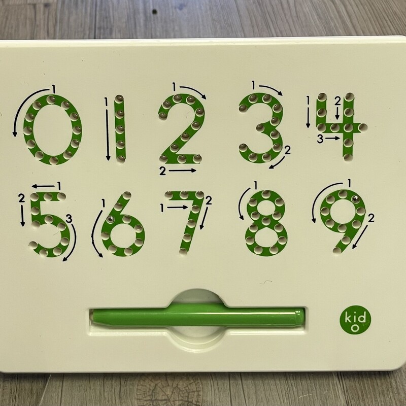 Kid O Magnetic Numbers, Green, Size: Pre-owned