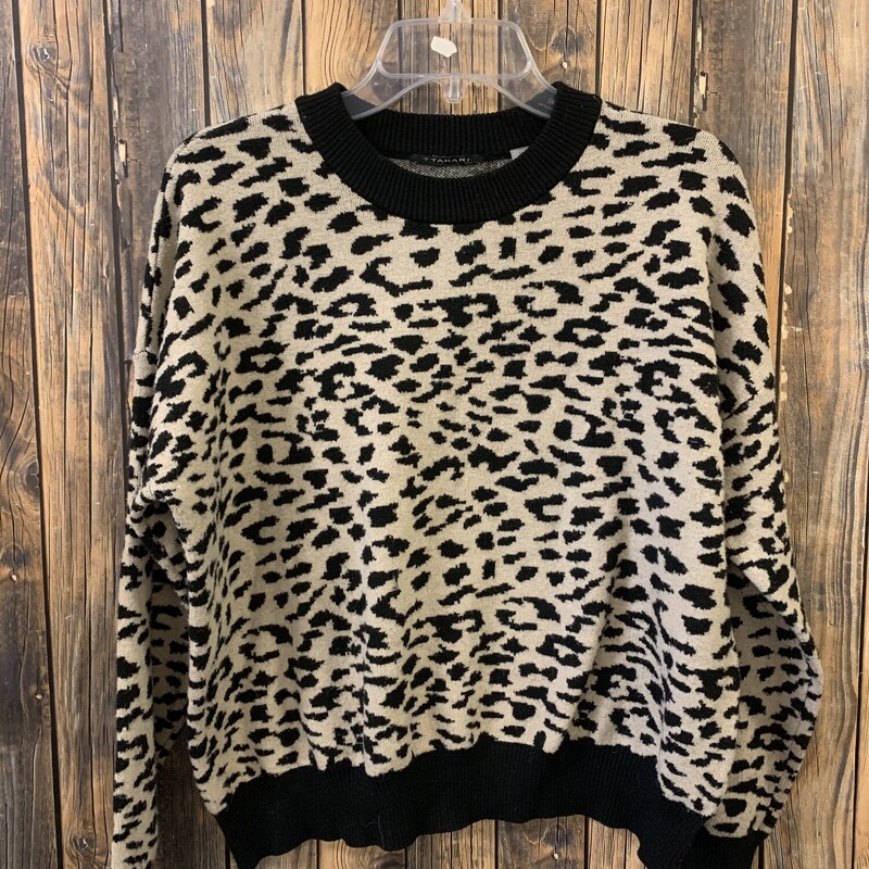 Animal Print Sweater, Size: M