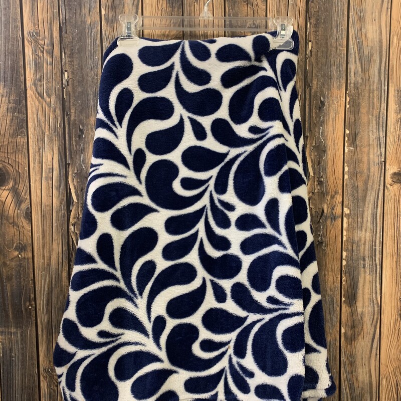 Blue- White Throw