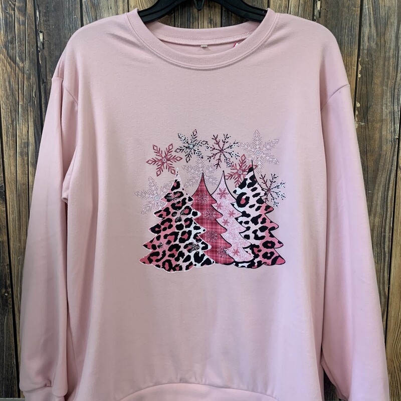 Pink W Trees Top