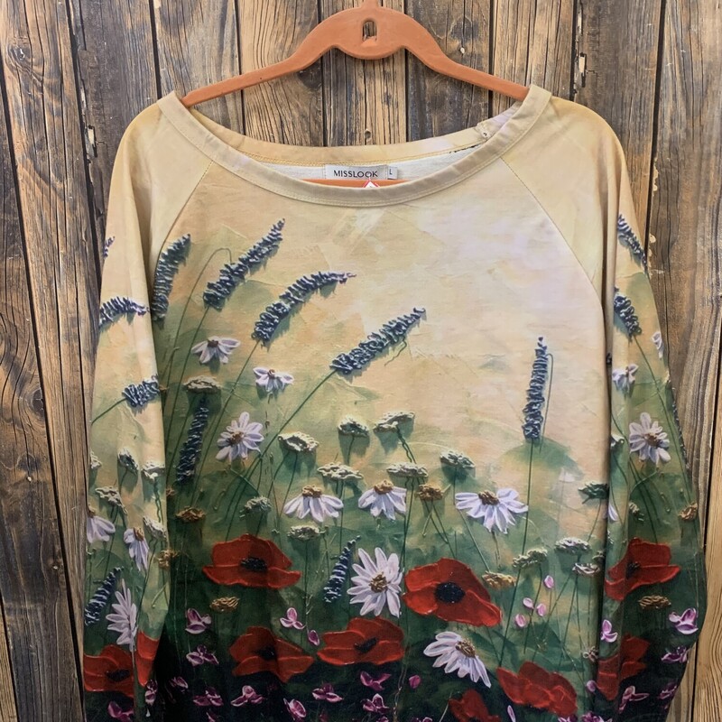 Yellow W Flowers Shirt