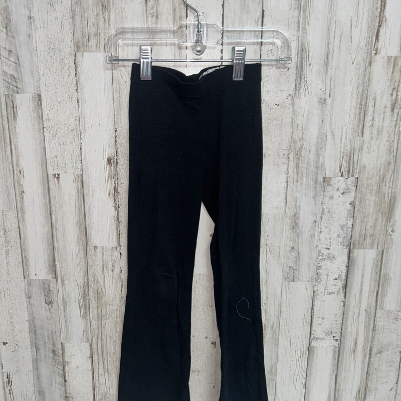 4/5 Black Cotton Flares