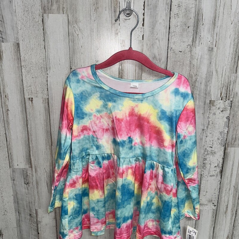 5T Pink Tie Dye Top, Pink, Size: Girl 5T