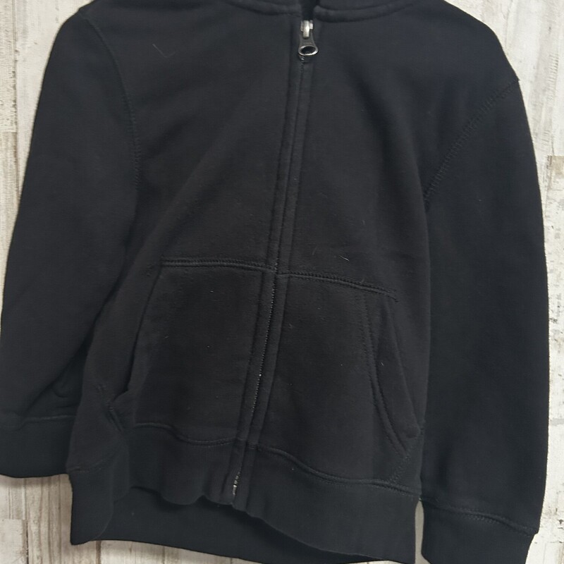 3t Black Zip Jacket, Black, Size: Boy 2T-4T