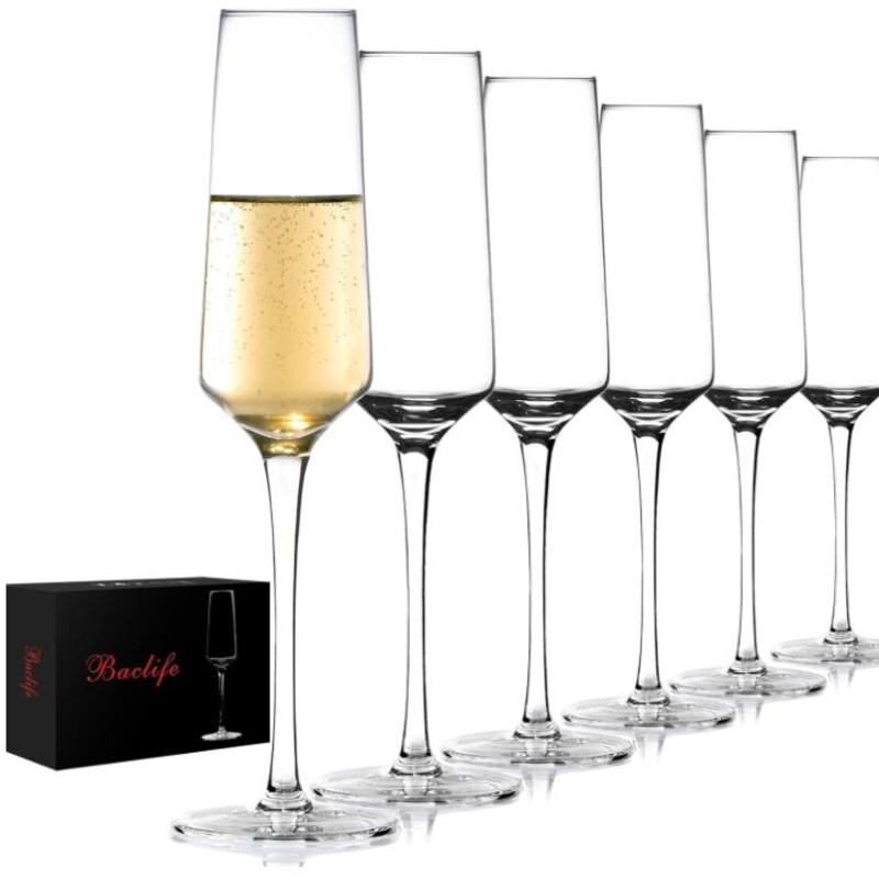 6 Baclife Champagne Glass