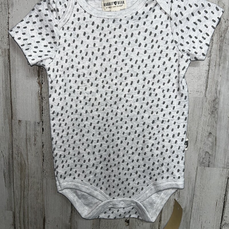 6/9M Grey Spotted Onesie