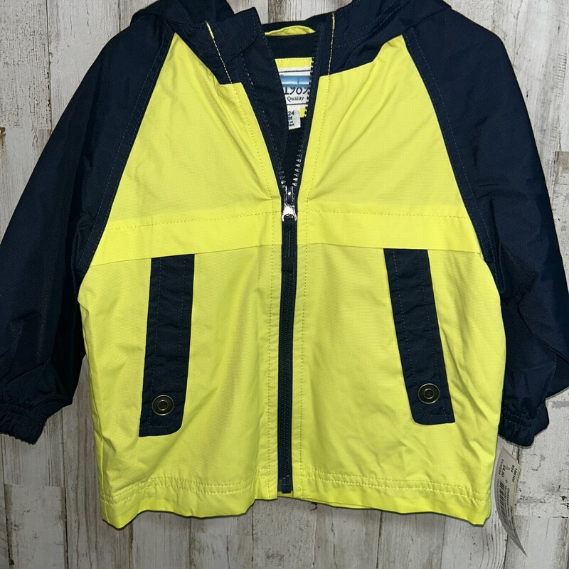 18/24M Lime/Navy Jacket, Green, Size: Boy 12-24m