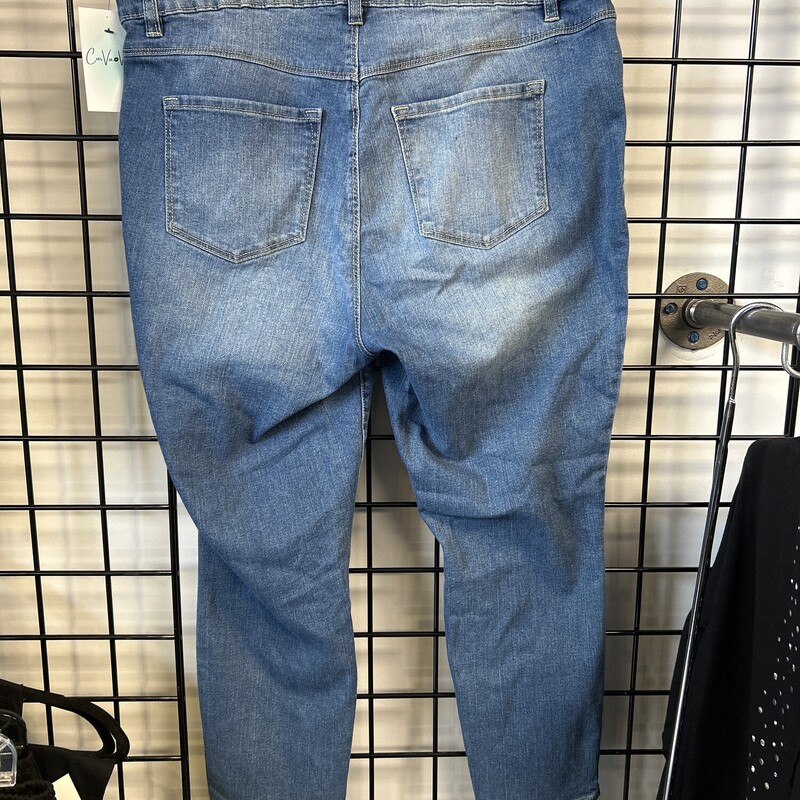 D.Jeans Skinny, Denim, Size: 16