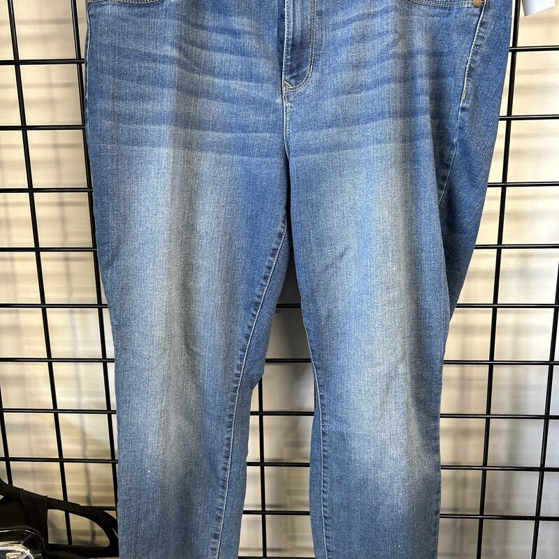 D.Jeans Skinny, Denim, Size: 16