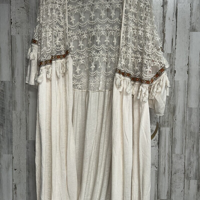 M Beige Lace Kimono