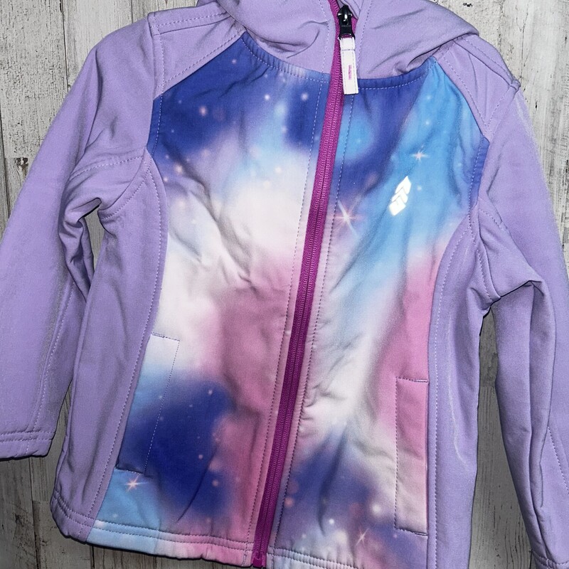 5/6  Purple Galaxy Jacket, Purple, Size: Girl 5T